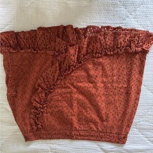 Cotton On Rust Eyelet Skirt
